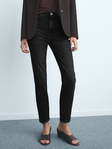 MANGO Slim fit Jeans in Black: front