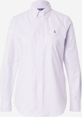 Camicia da donna di Polo Ralph Lauren in lilla: frontale