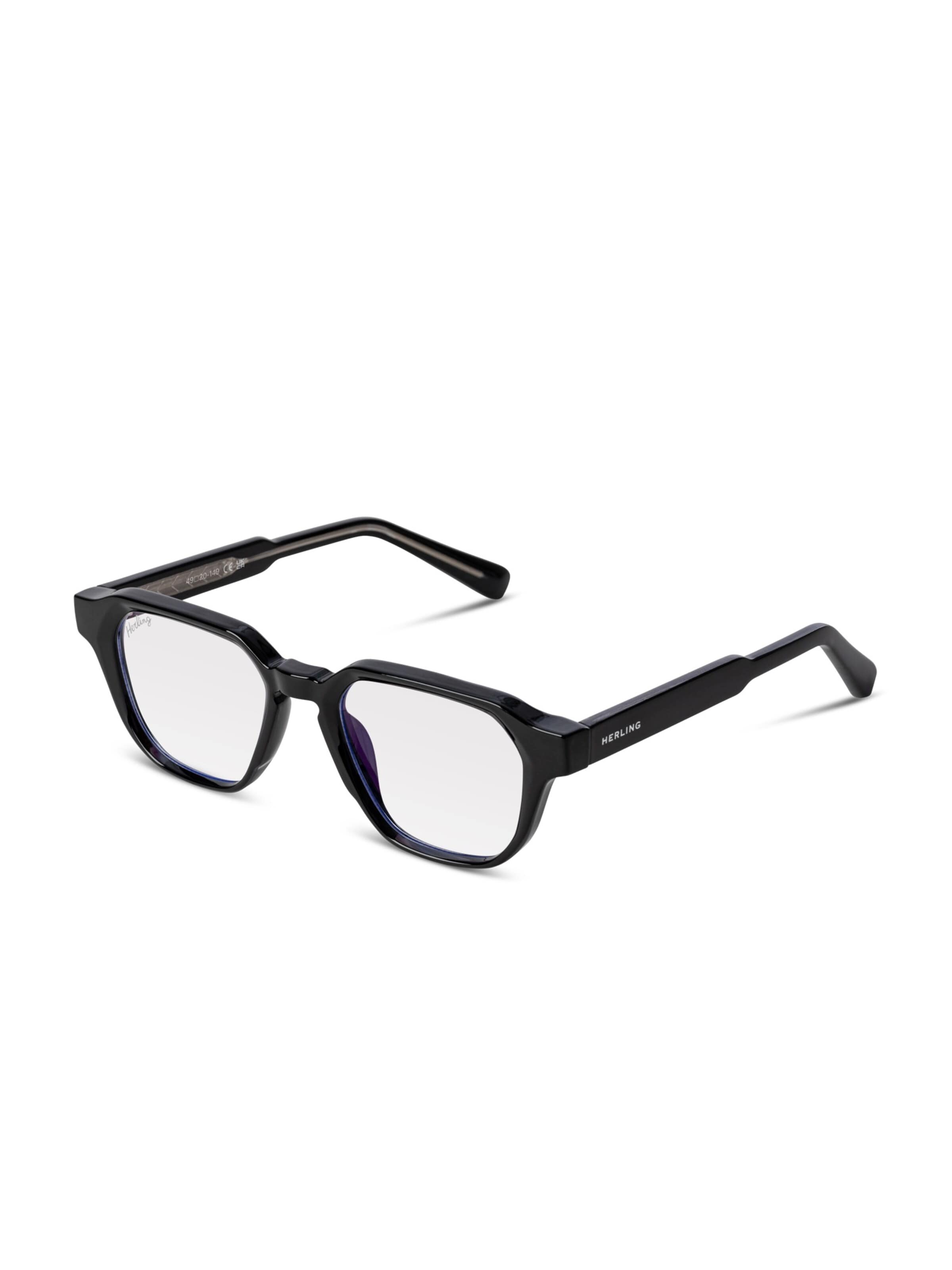 Lunettes 'Zane Blue Light' Herling en noir : devant