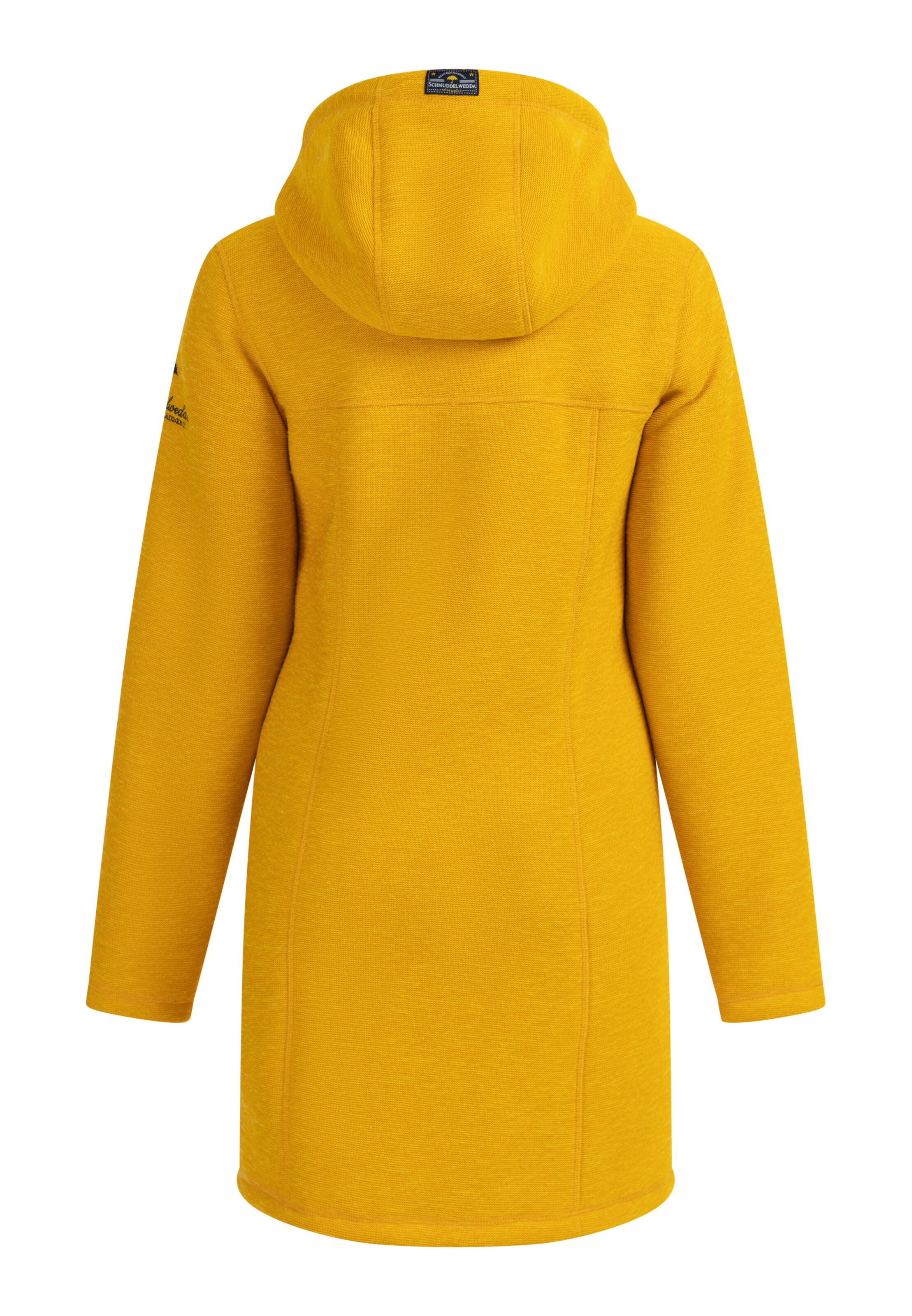 Schmuddelwedda Fleecetakki 'Penninsula' värissä keltainen