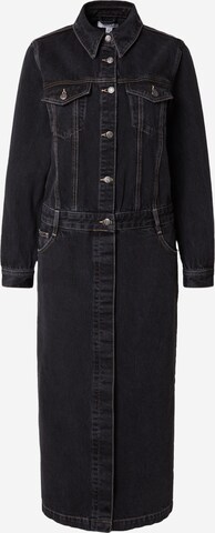 Robe-chemise TOPSHOP en noir : devant