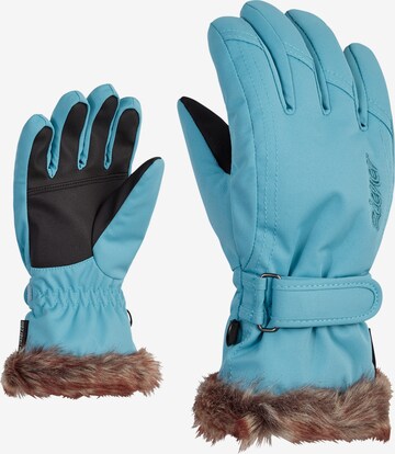 ZIENER Athletic Gloves 'LIM' in Blue: front