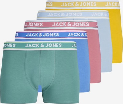 JACK & JONES Boxershorts 'CONNOR' in blau / gelb / jade / pink, Produktansicht