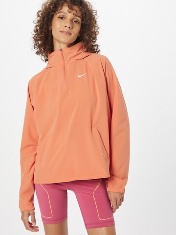 NIKE Sportovní bunda – oranžová: přední strana