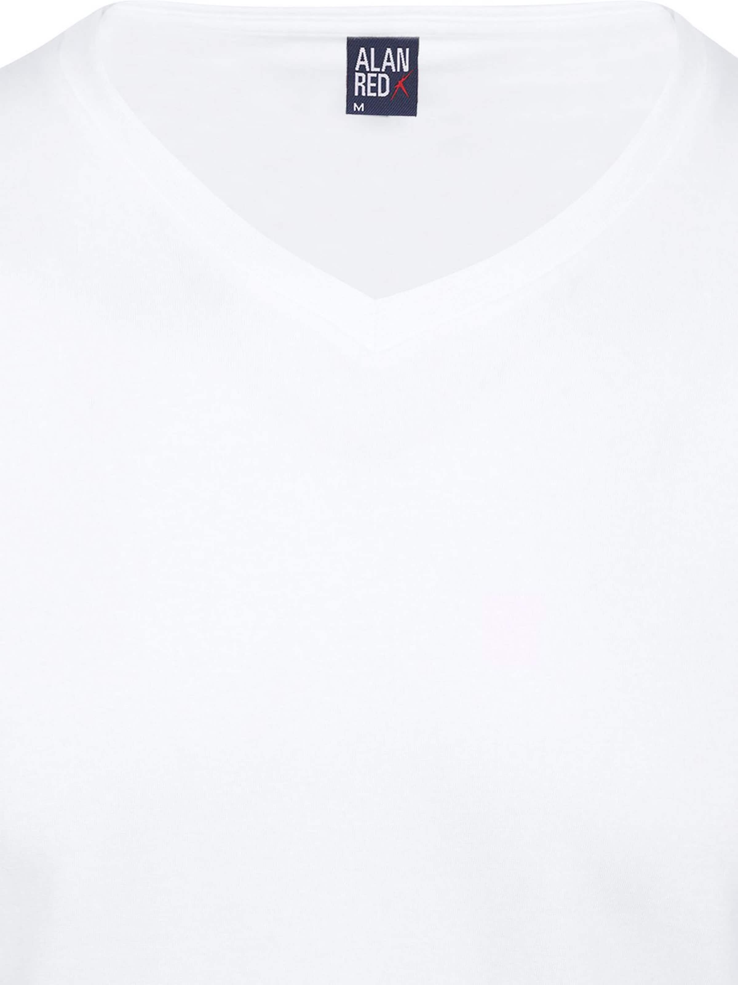 alan red Shirt 'West-Virginia' in White