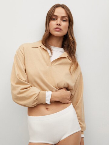 MANGO Tröja 'ROBIN' i beige: framsida