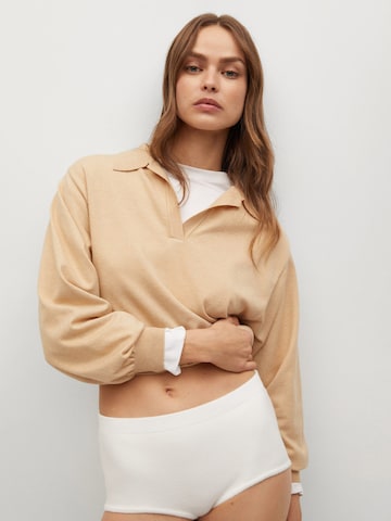 Pull-over 'ROBIN' MANGO en beige : devant