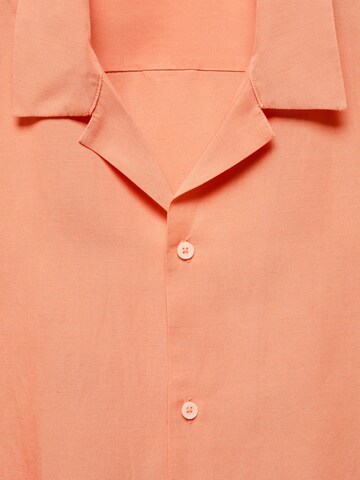 MANGO MAN Regular Fit Hemd 'Malagan' in Orange