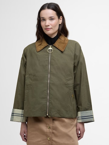 Barbour - Casaco meia-estação 'Catlin' em verde: frente