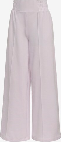 Wide Leg Pantalon de sport ADIDAS SPORTSWEAR en rose : devant