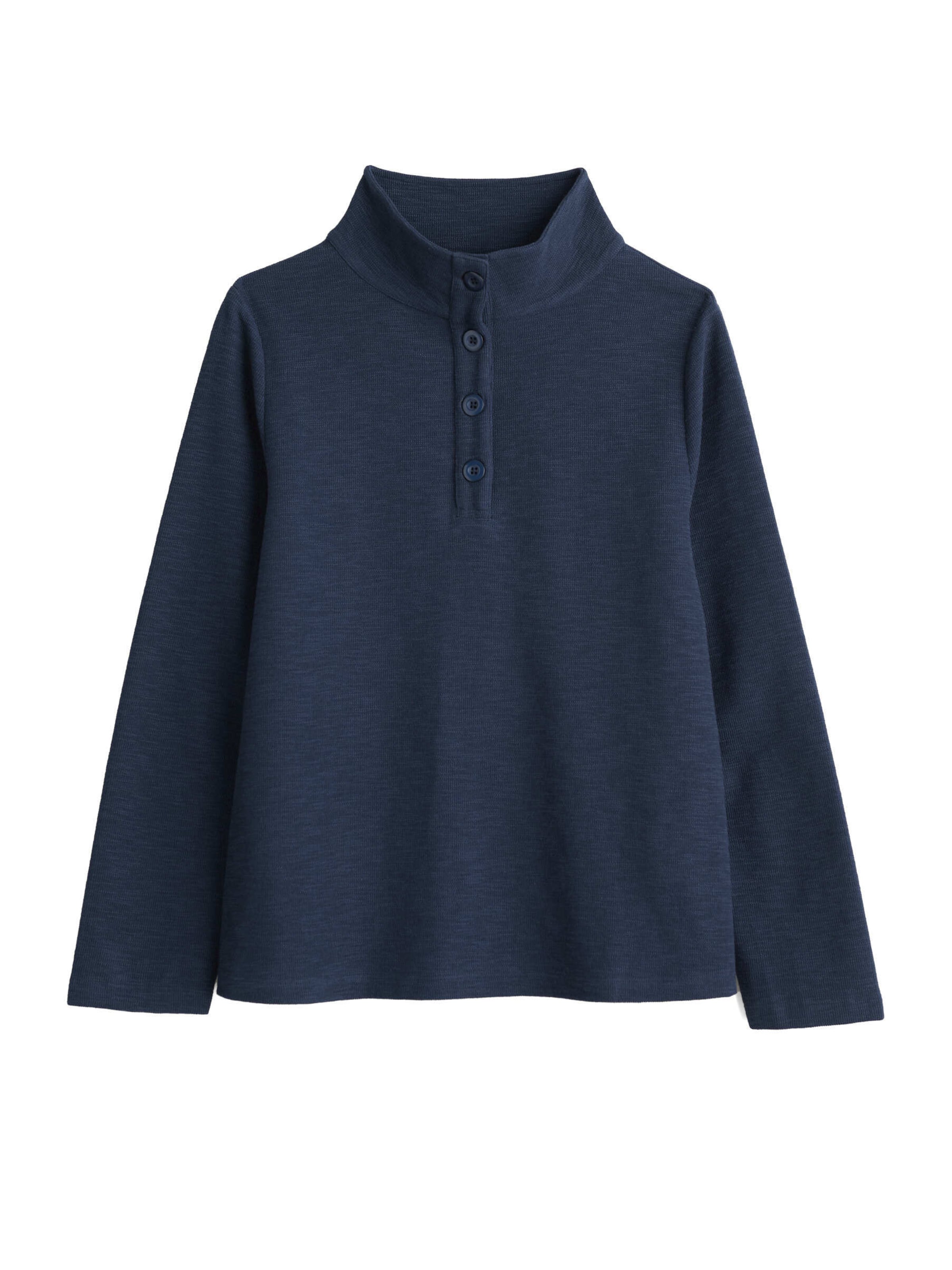 Seasalt Cornwall Collegepaita 'Last Boat' värissä sininen: etupuoli