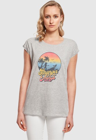 T-shirt 'Stranger Things - LA' ABSOLUTE CULT en gris : devant