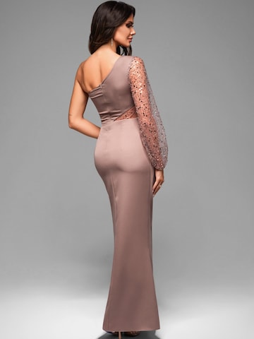 Ombre Abendkleid‌‌‌‌‌ in Braun