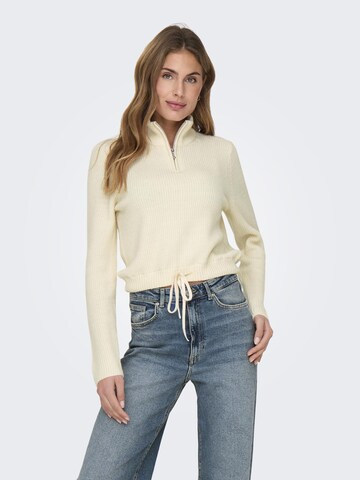 ONLY Pullover 'ONLFia' in Grau: Vorderseite