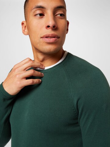 TOM TAILOR DENIM Sweater in Green