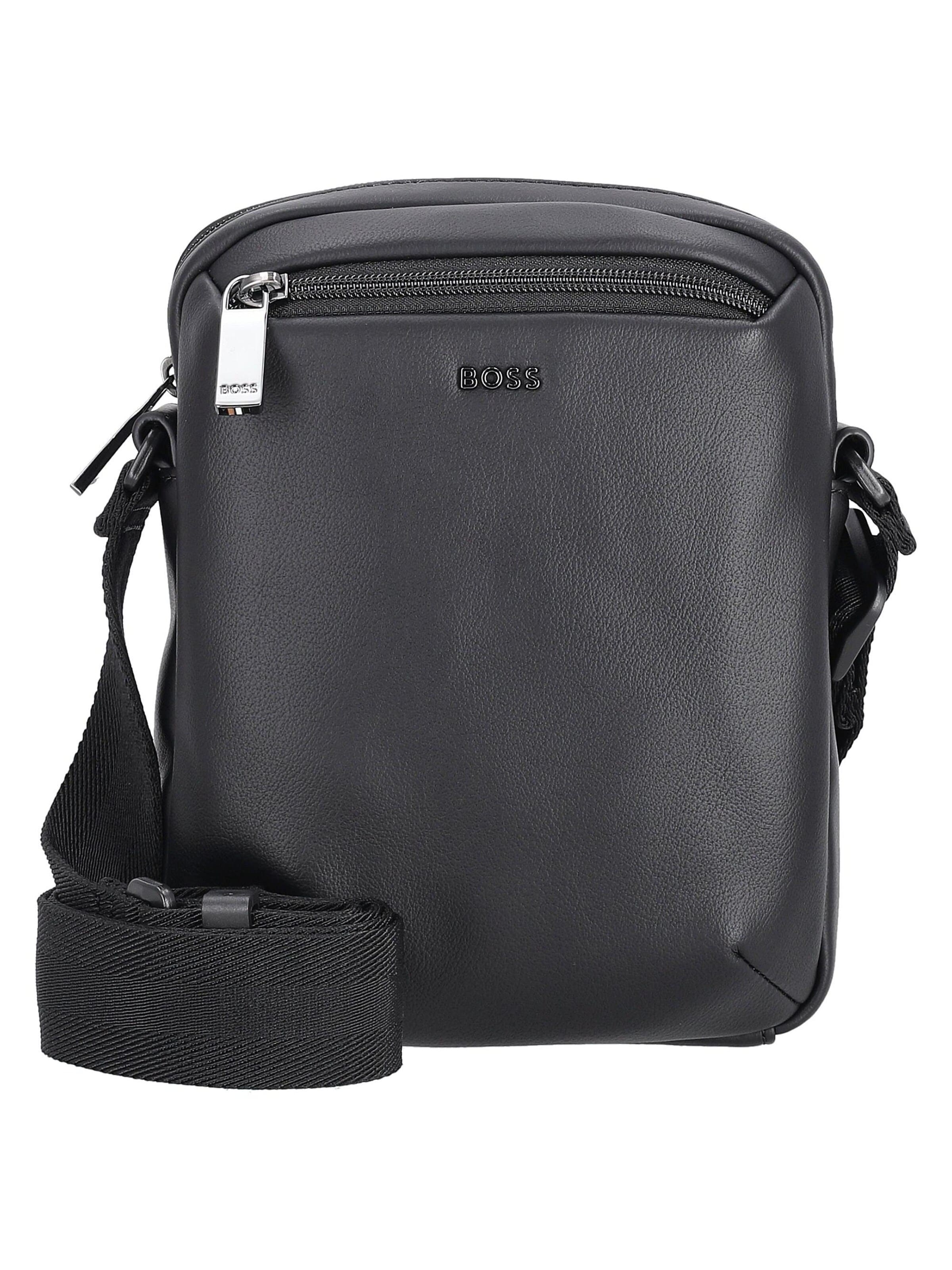 HUGO BOSS Crossbody bag 'Jace NS Zip' in Black: front