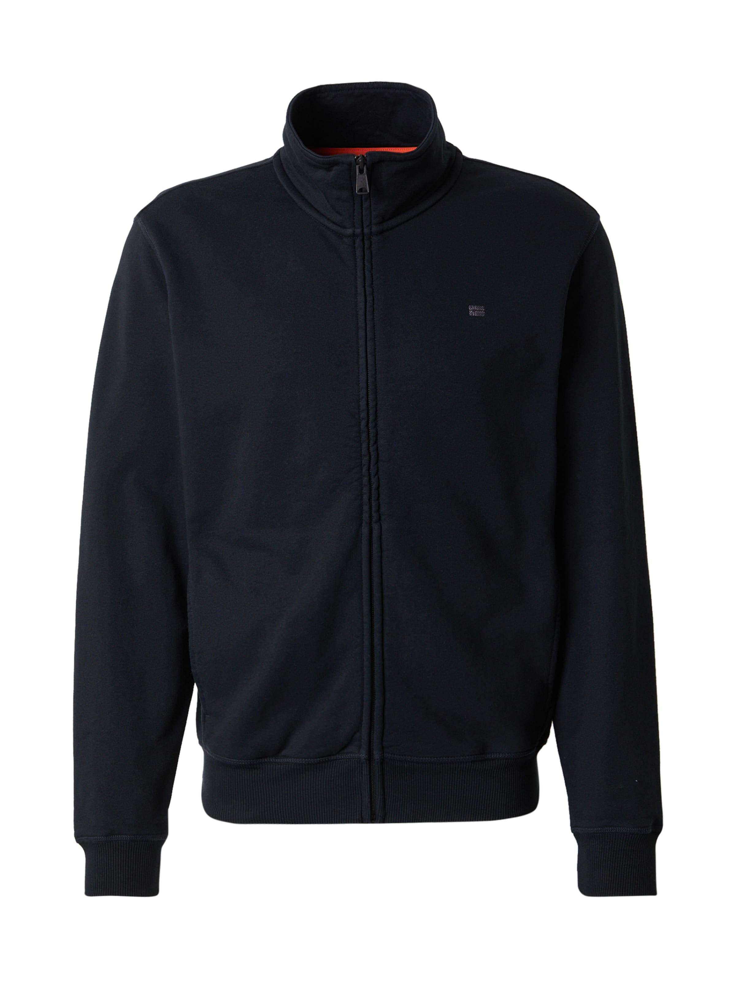 NAPAPIJRI Ζακέτα φούτερ 'B-NEDLES' σε μαύρο: μπροστά