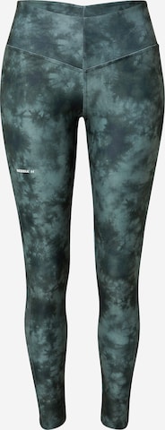 NEBBIA Skinny Sportbroek in Groen: voorkant