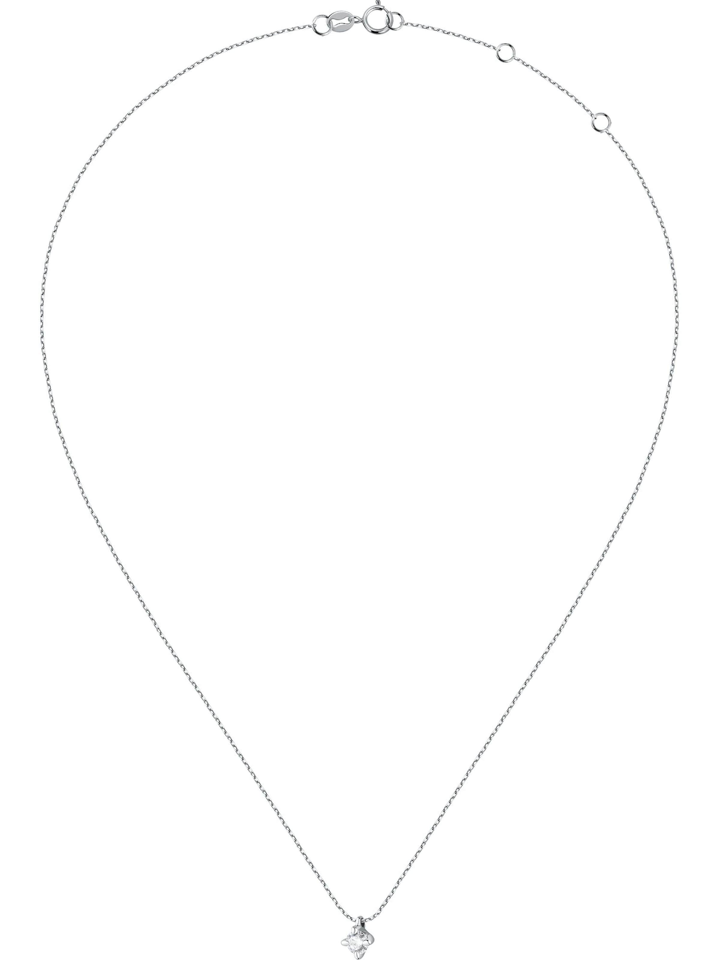 Live Diamond Kette in Silber: Vorderseite
