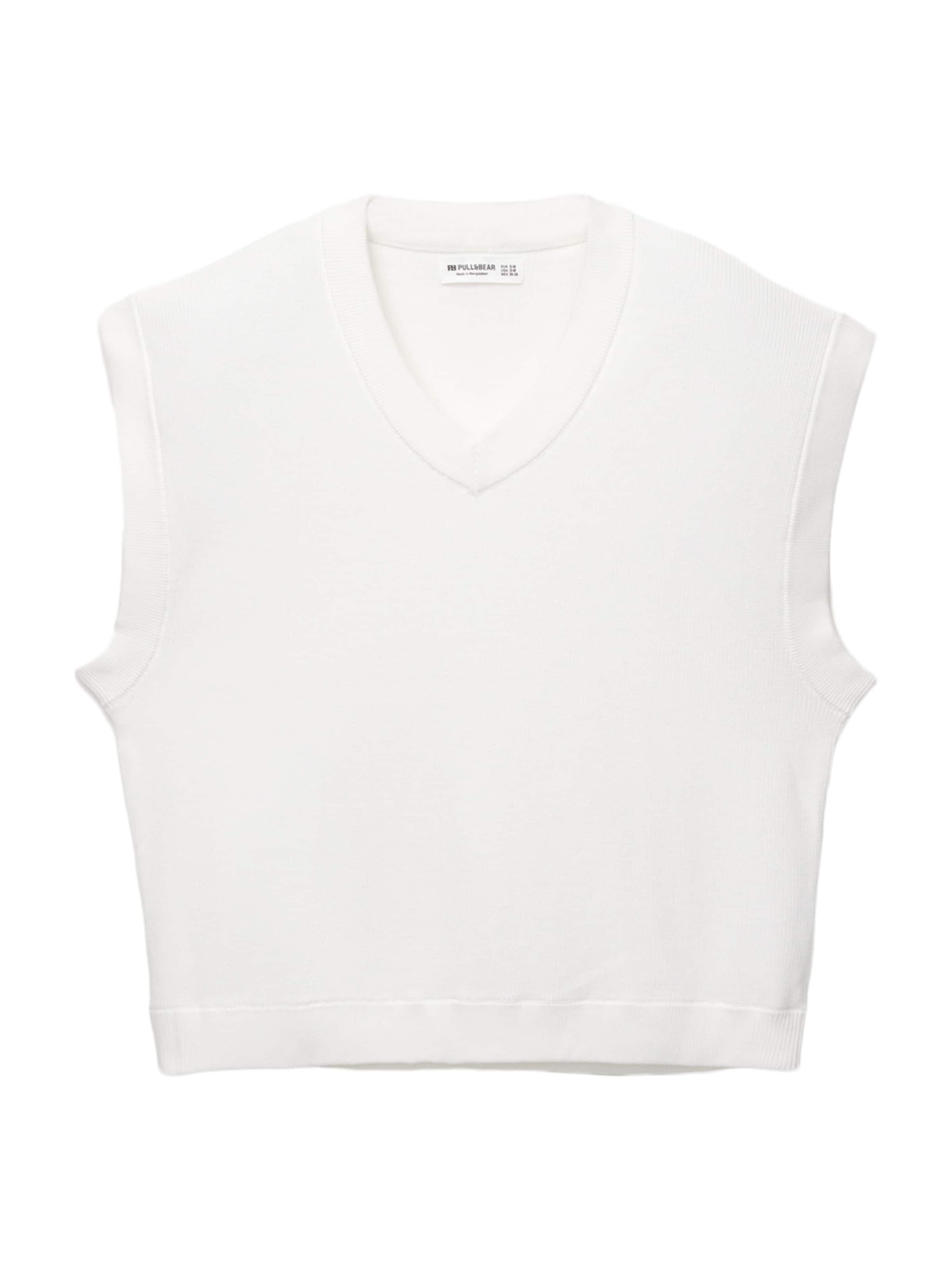 Pull&Bear Slipover in White: front