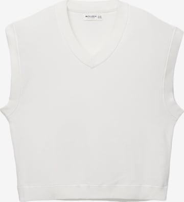 Pull&Bear Slipoveri värissä valkoinen: etupuoli