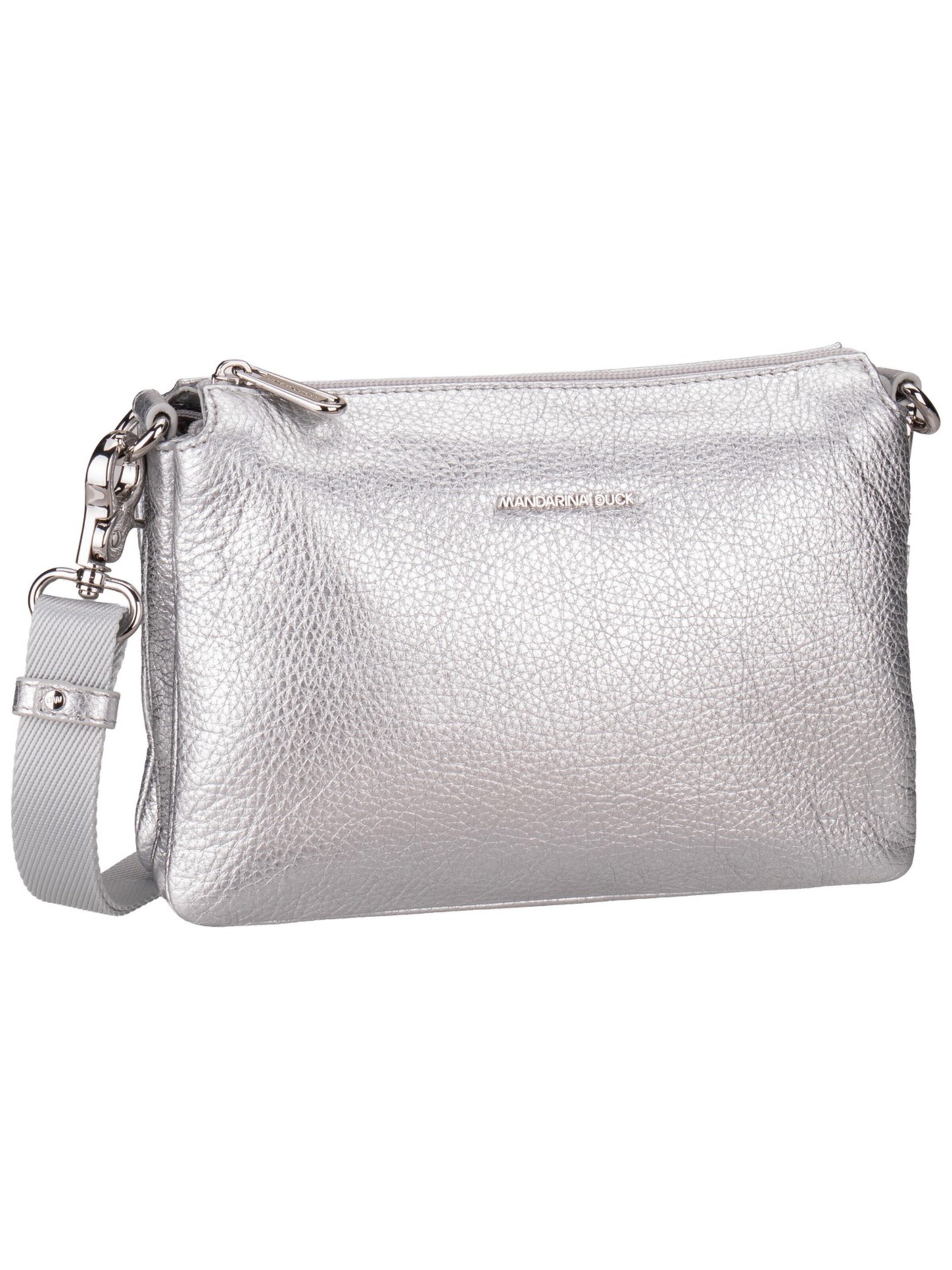 MANDARINA DUCK Crossbody Bag 'Mellow' in Silver: front