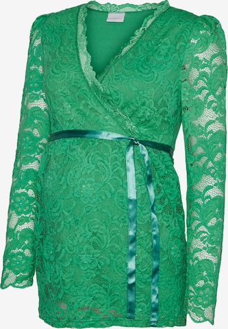 MAMALICIOUS Blouse 'Mivane' in Groen: voorkant