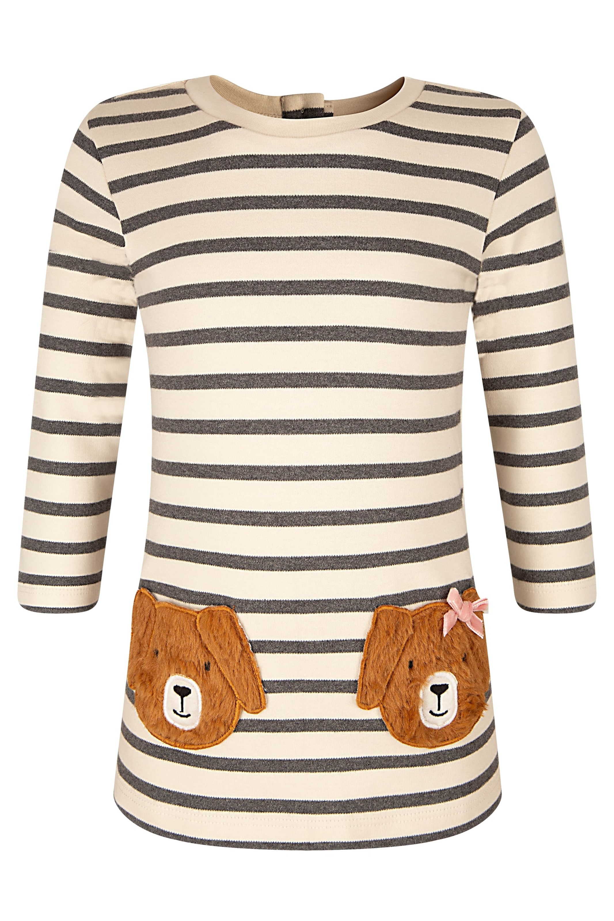 happy girls - Vestido em bege: frente