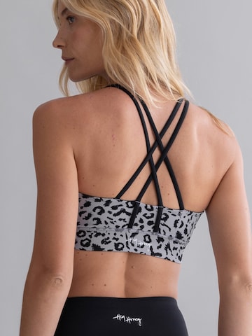 Bustino Reggiseno sportivo 'Criss Cross' di Hey Honey in grigio