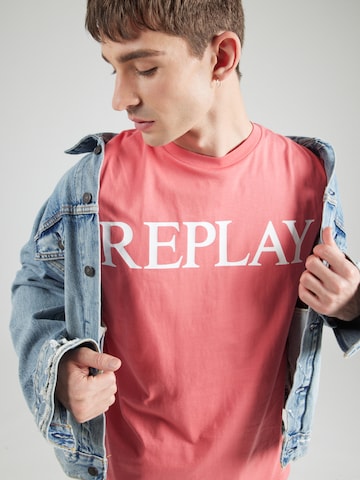REPLAY Футболка в Красный