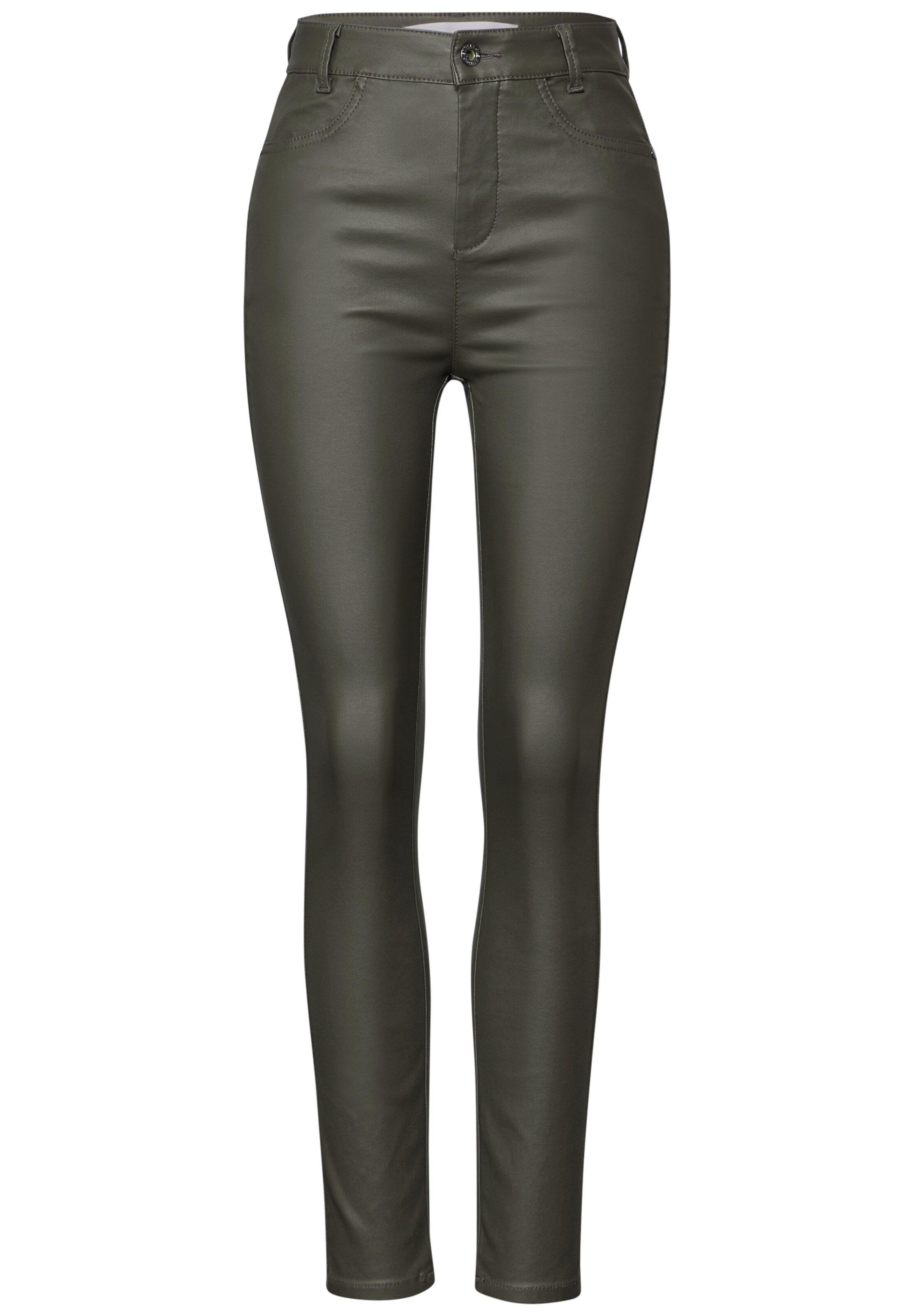 Street One Studio Slimfit Jeans in Grün: Vorderseite