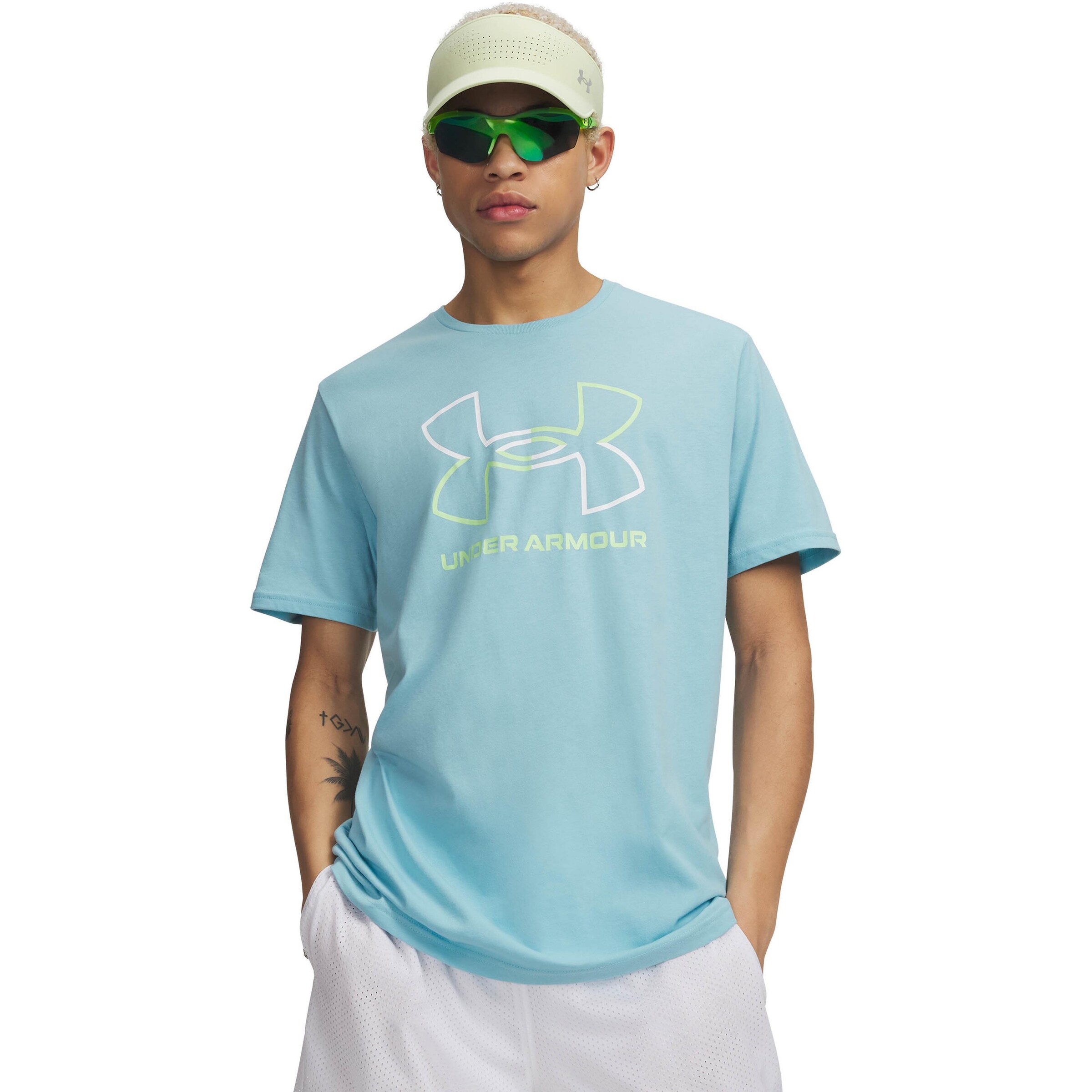 UNDER ARMOUR Performance Shirt 'Foundation' in Blue: front