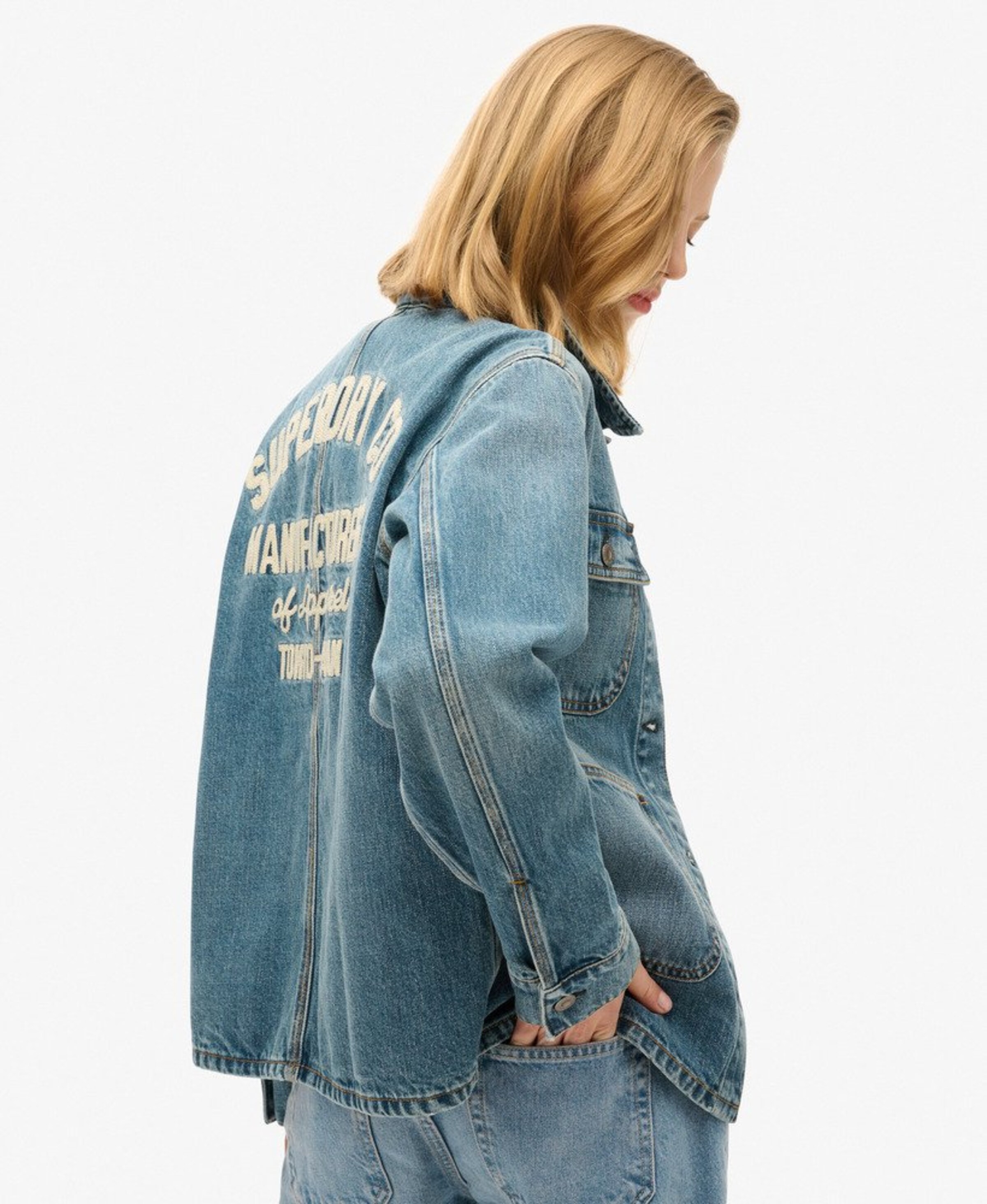 Superdry Tussenjas 'Chore' in Blauw