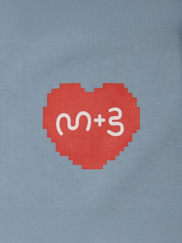 Maru + Bo - Camiseta 'BASIC HEAVY-WEIGHT PIXEL HEART GRAPHIC T-SHIRT' en azul