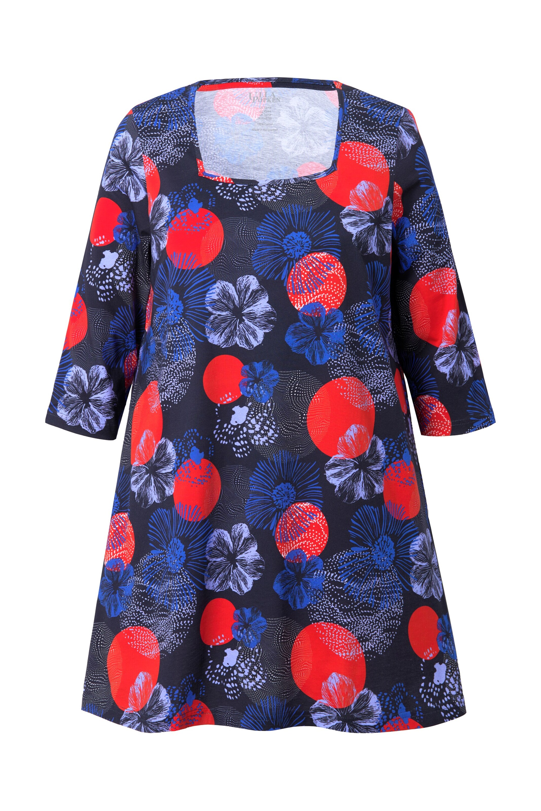 Ulla Popken Shirt in Schwarz: Vorderseite