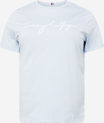 Tommy Hilfiger Curve T-shirt i blå: framsida