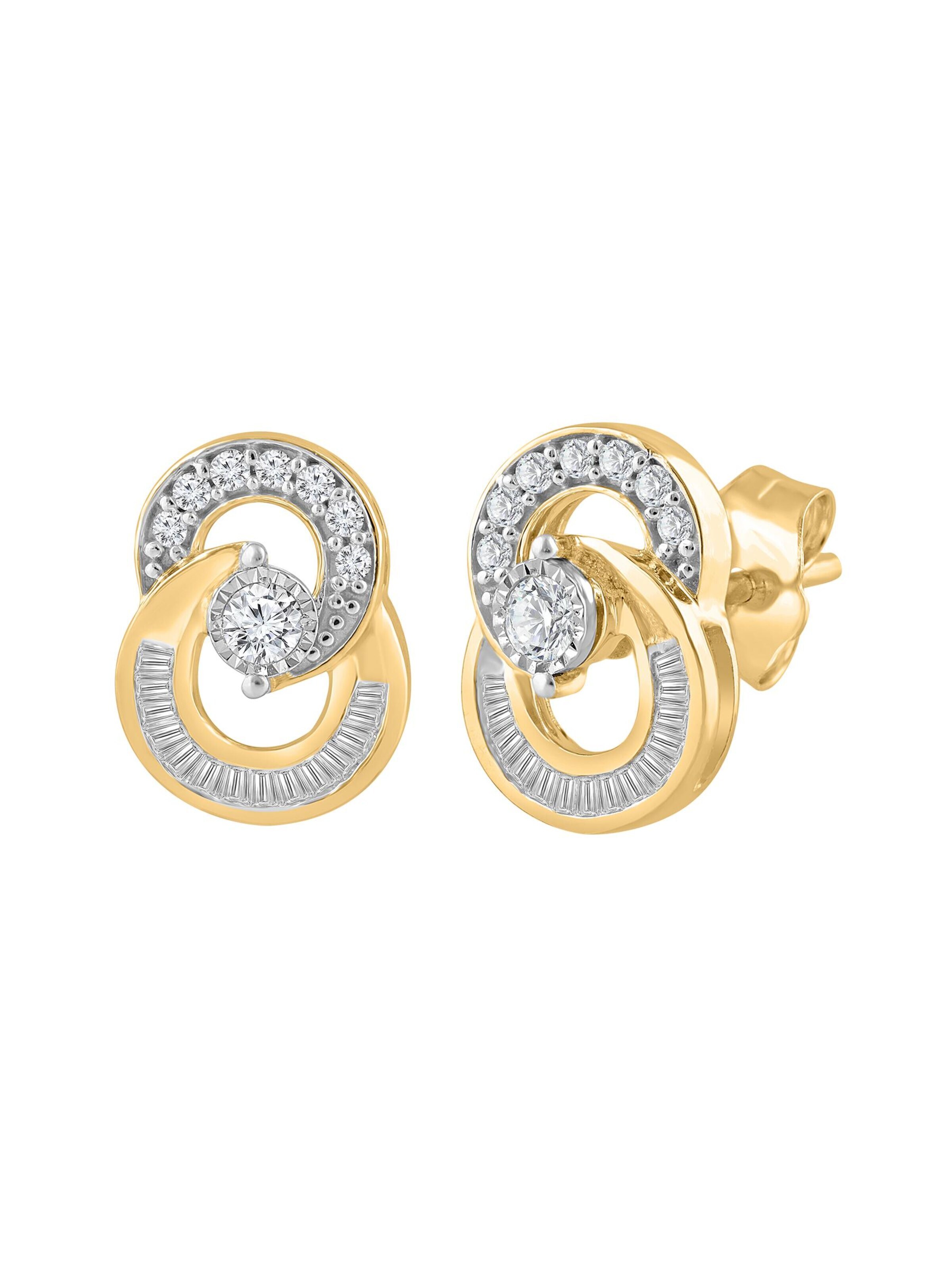 Diamant Exquis - Pendientes en amarillo