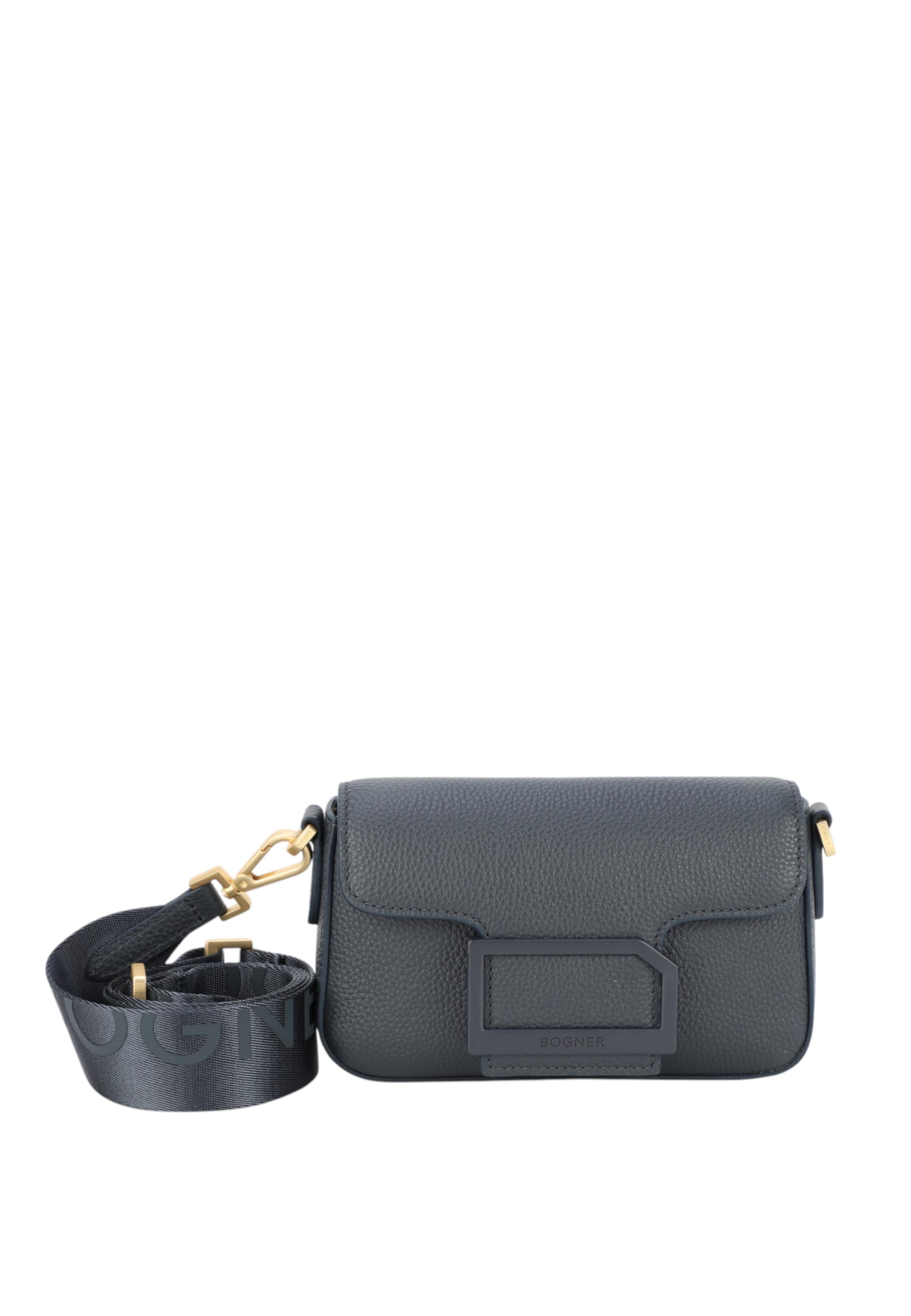 BOGNER - Bolso de hombro 'Pontresina Neve Nera' en gris: frente