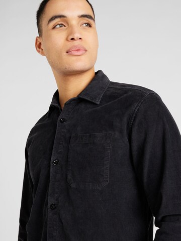 QS Regular fit Button Up Shirt in Grey