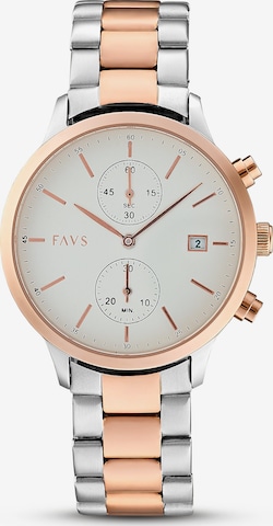 FAVS Analog Watch in Gold: front