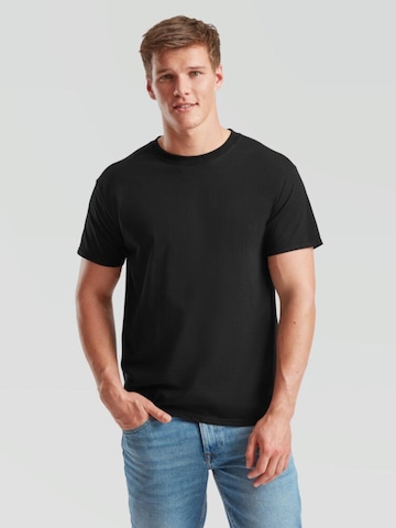 FRUIT OF THE LOOM Bluser & t-shirts 'Premium T-shirt' i sort: forside
