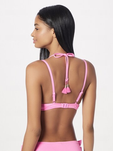 Hunkemöller Balkonetka Góra bikini 'Scallop' w kolorze różowy