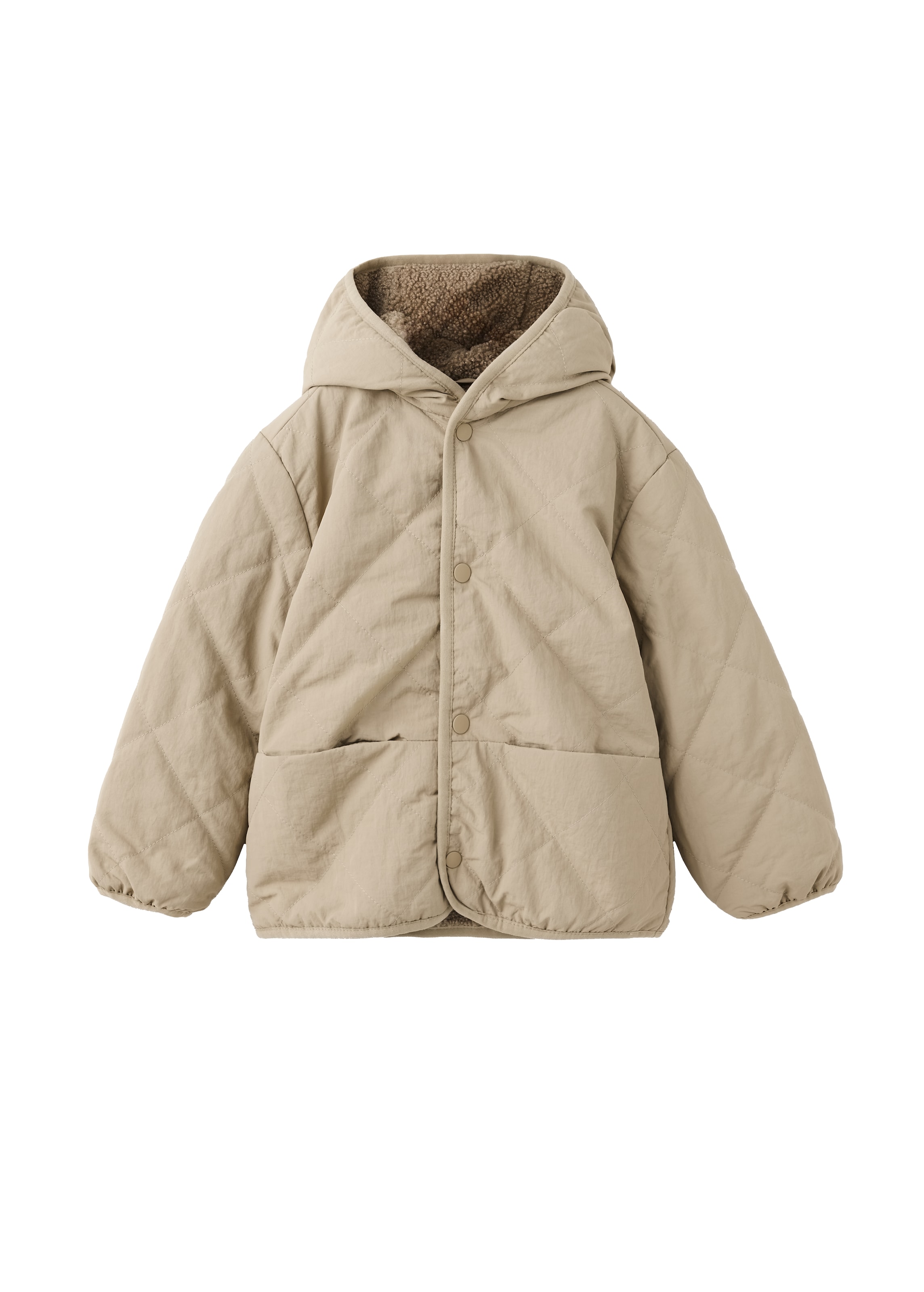 MANGO KIDS Övergångsjacka 'EDU' i beige: framsida