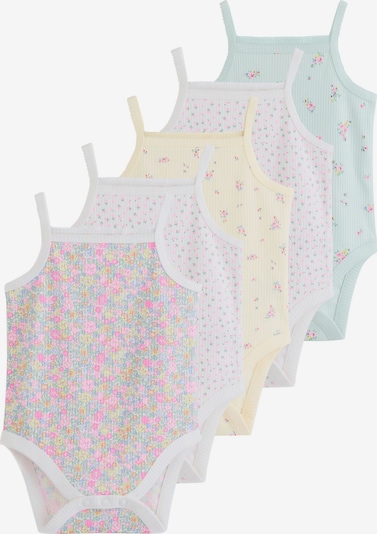 Next Romper/bodysuit in 62 in Pastel blue / Pastel yellow / Rose / Off white, Item view