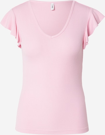 Maglietta 'ONLBELIA' di ONLY in rosa: frontale
