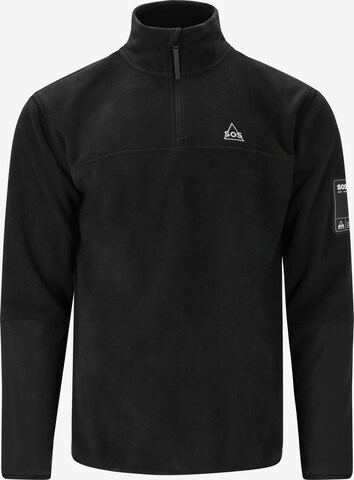 SOS Sweater 'Laax' in Black: front