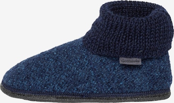 Gottstein Huisschoenen 'Wool Venture High' in Blauw: voorkant