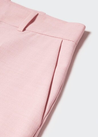 MANGO Loose fit Pleated Pants 'borevi' in Pink