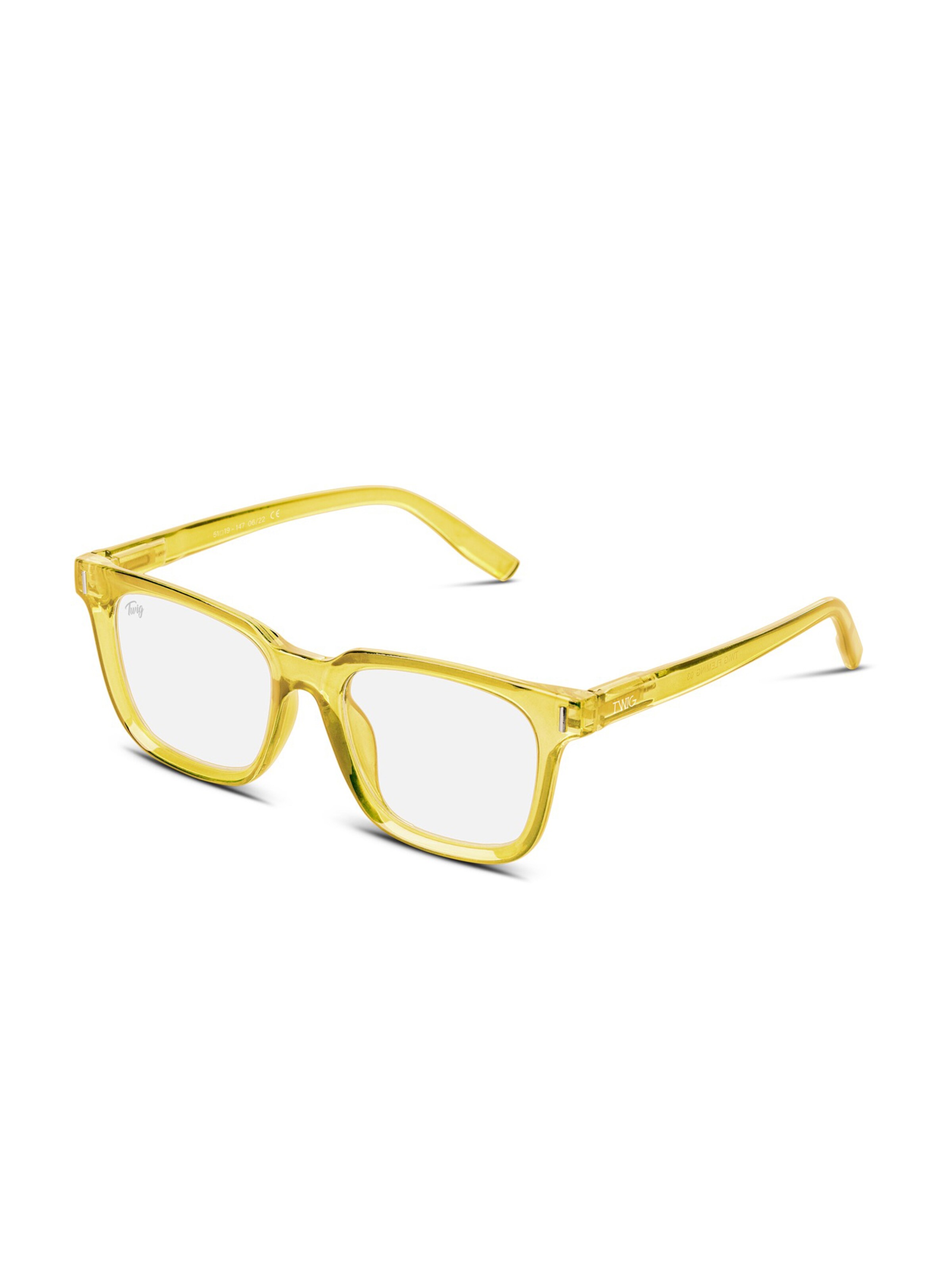 TWIG Concept Milano Glasses 'Fleming BlueLight' in Yellow
