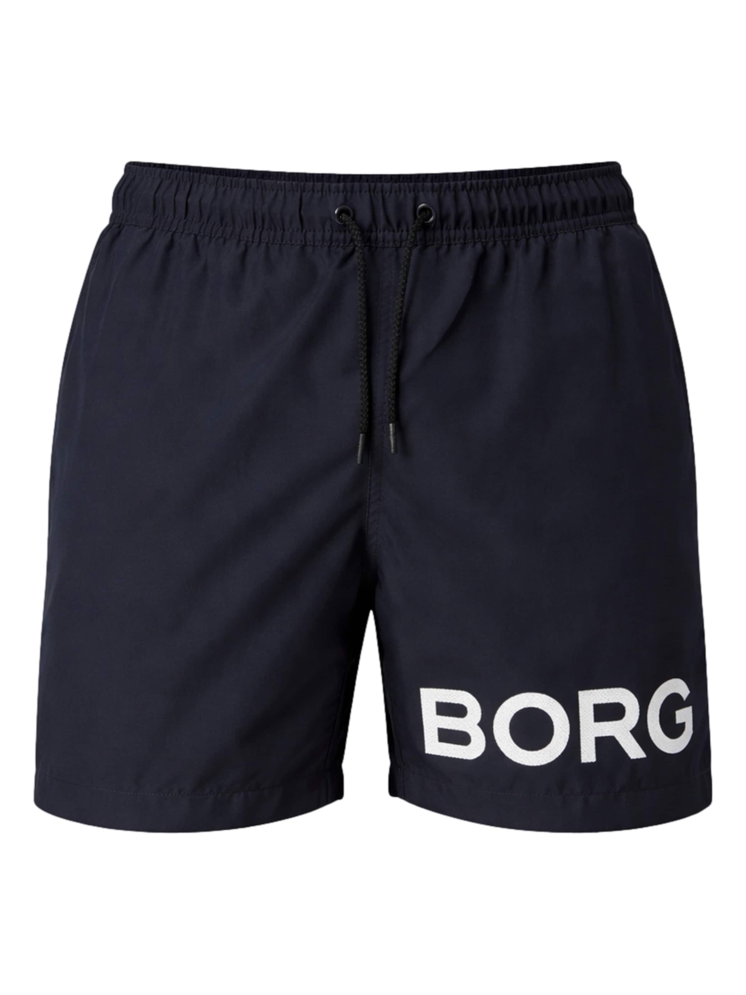 Shorts de bain BJÖRN BORG en bleu : devant